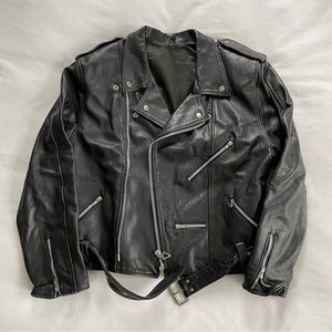 Vintage Leather Motorcycle Jacket
